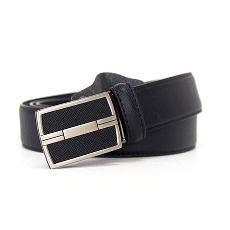 Simple Business Mens Split & PU Leather with Automatic Sliding Buckle Belts genuine crocodile belts belt for men