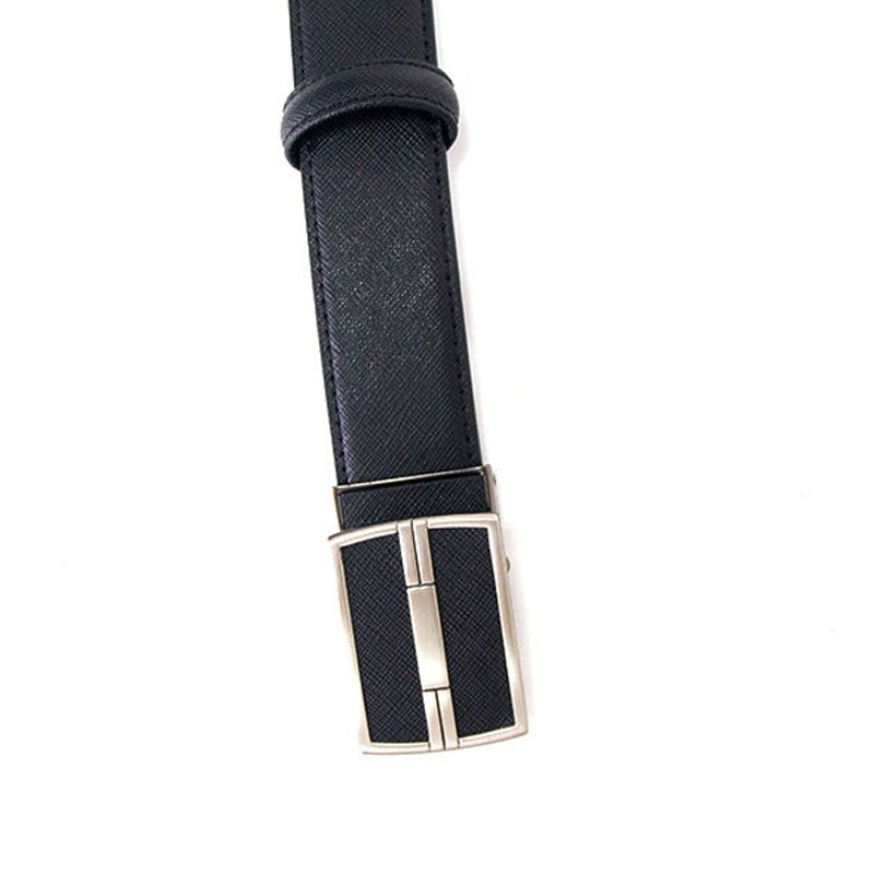 Simple Business Mens Split & PU Leather with Automatic Sliding Buckle Belts genuine crocodile belts belt for men