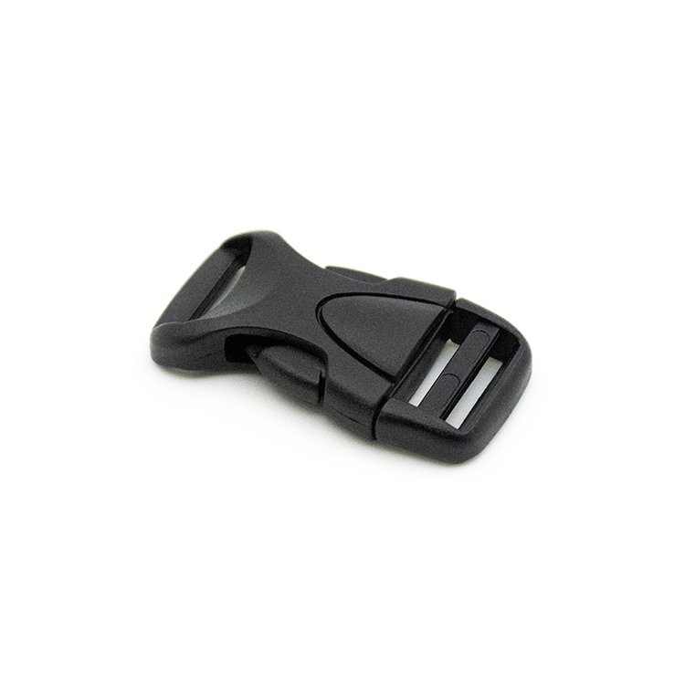 Wholesale 17mm Black Plastic Side Release Buckle For Lanyard Bag Straps Shoes