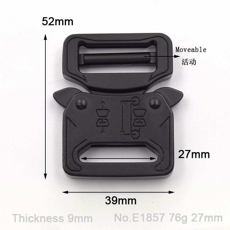 Tactical Molle Black Waist Belt Durable Strong Metal Buckle