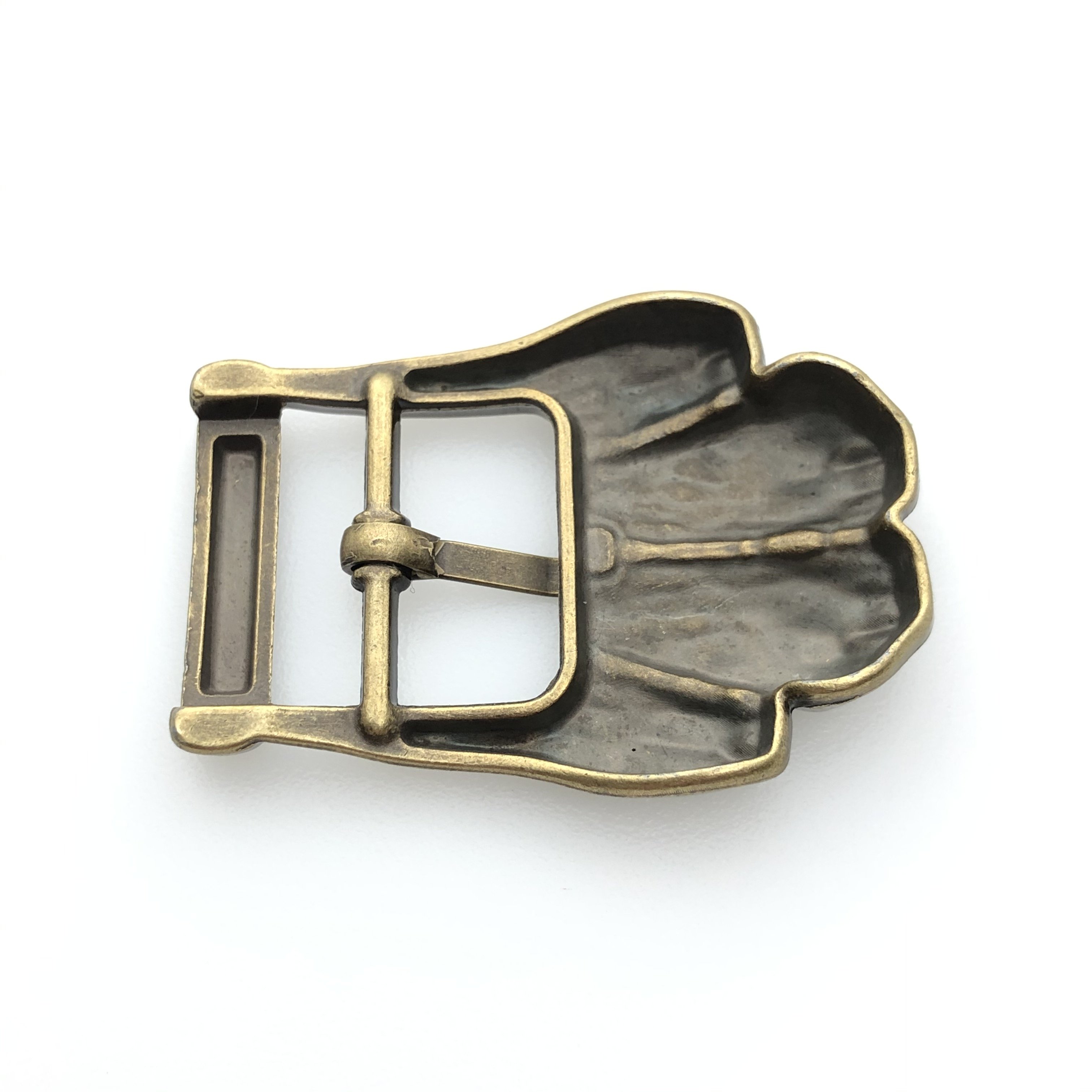 High Quality OEM/ODM Custom Logo Plating Antique Brass Silver Alloy Metal Center Bar Pin Belt Buckle