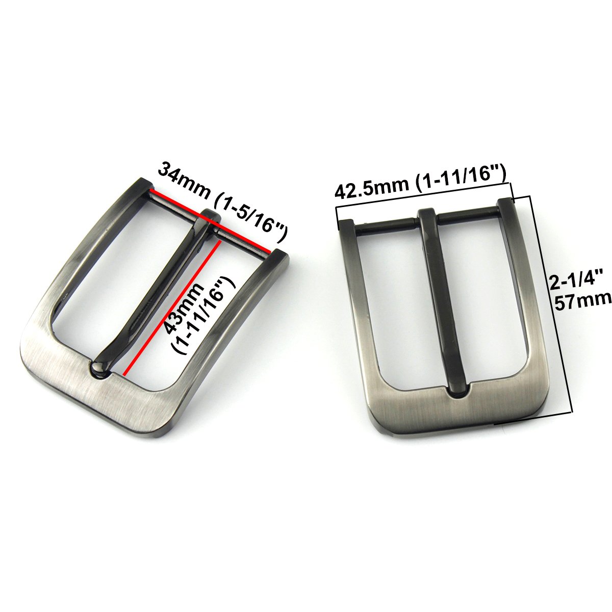 Men Belt Buckle 35mm Alloy Pin Buckle Fashion Jeans Waistband Buckles For 33mm-34mm Belt Adjustable Leather Craft Accessories