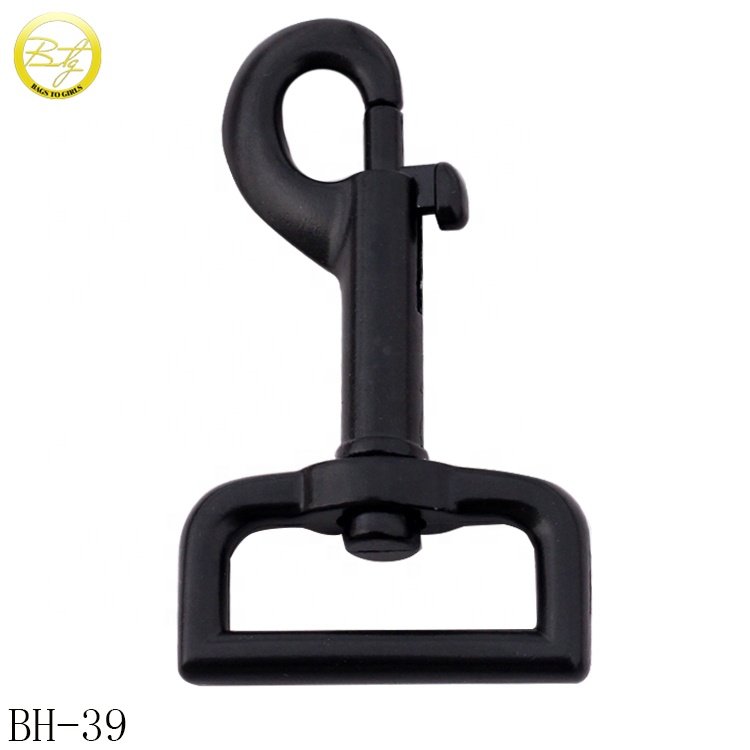 Wholesale silver color metal hook making snaphookrelease buckle for dog key chain