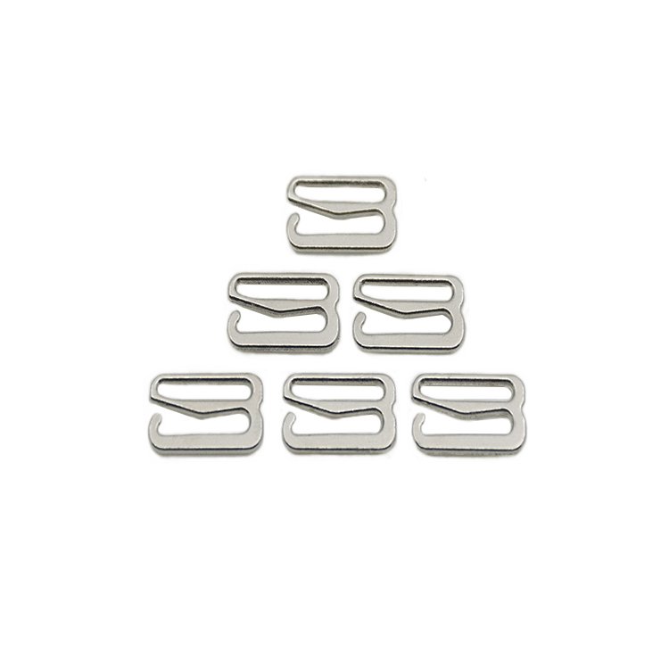 Wholesale Metal Lingerie Hardware Bra Fasteners 8 Shape Hook Bra Sliders 8mm