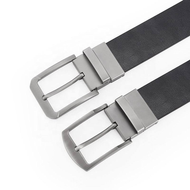 2024 New Design Man Belt Reversible Buckle Black Strap TPU Strap Needle Belt Male Belt for Jeans 120cm 130cm