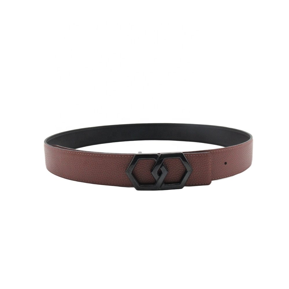 Reversible Black & Brown Genuine Leather Belts For Men With Custom Luxury Stainless Steel Buckles
