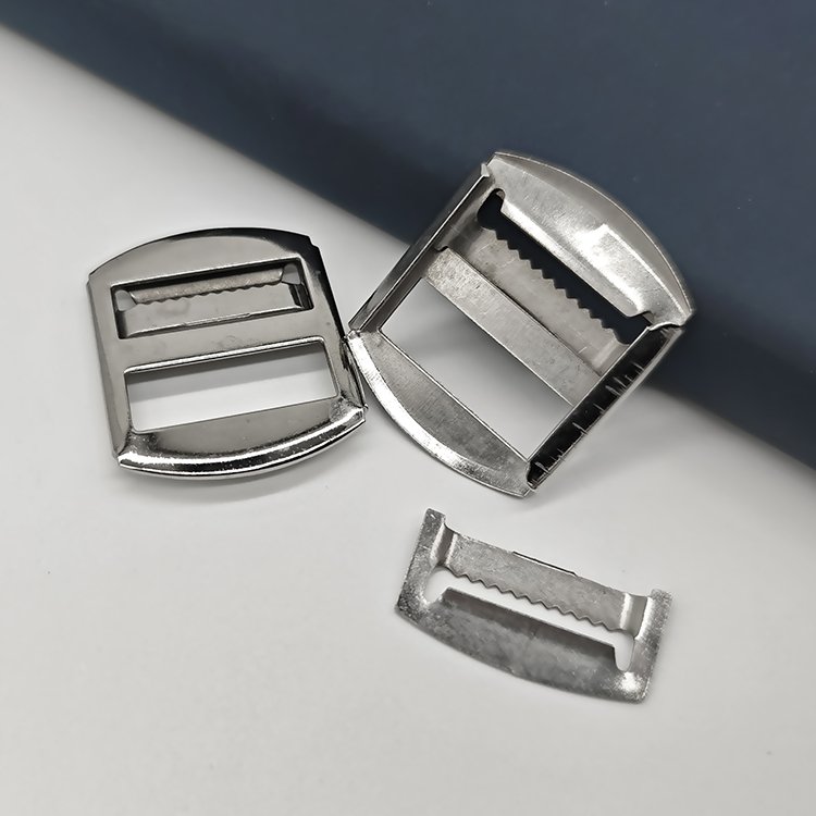 Customized Backpack Metal Adjustable Strap Buckle Webbing Metal Slide Buckle And Adjusters