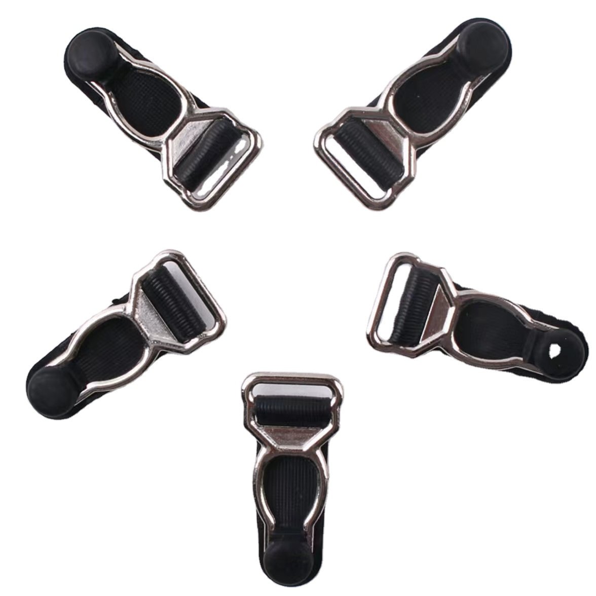 New Design Gourd Button High Quality Sexy Underwear Garter Buckle Adjusting Alloy Metal Suspender Garter Clips
