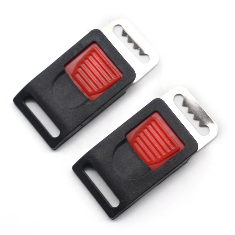 Portable Adjustable Safety Helmet Quick Release Buckle Professional Accessory for Helmet and Luggage Made of Durable Plastic