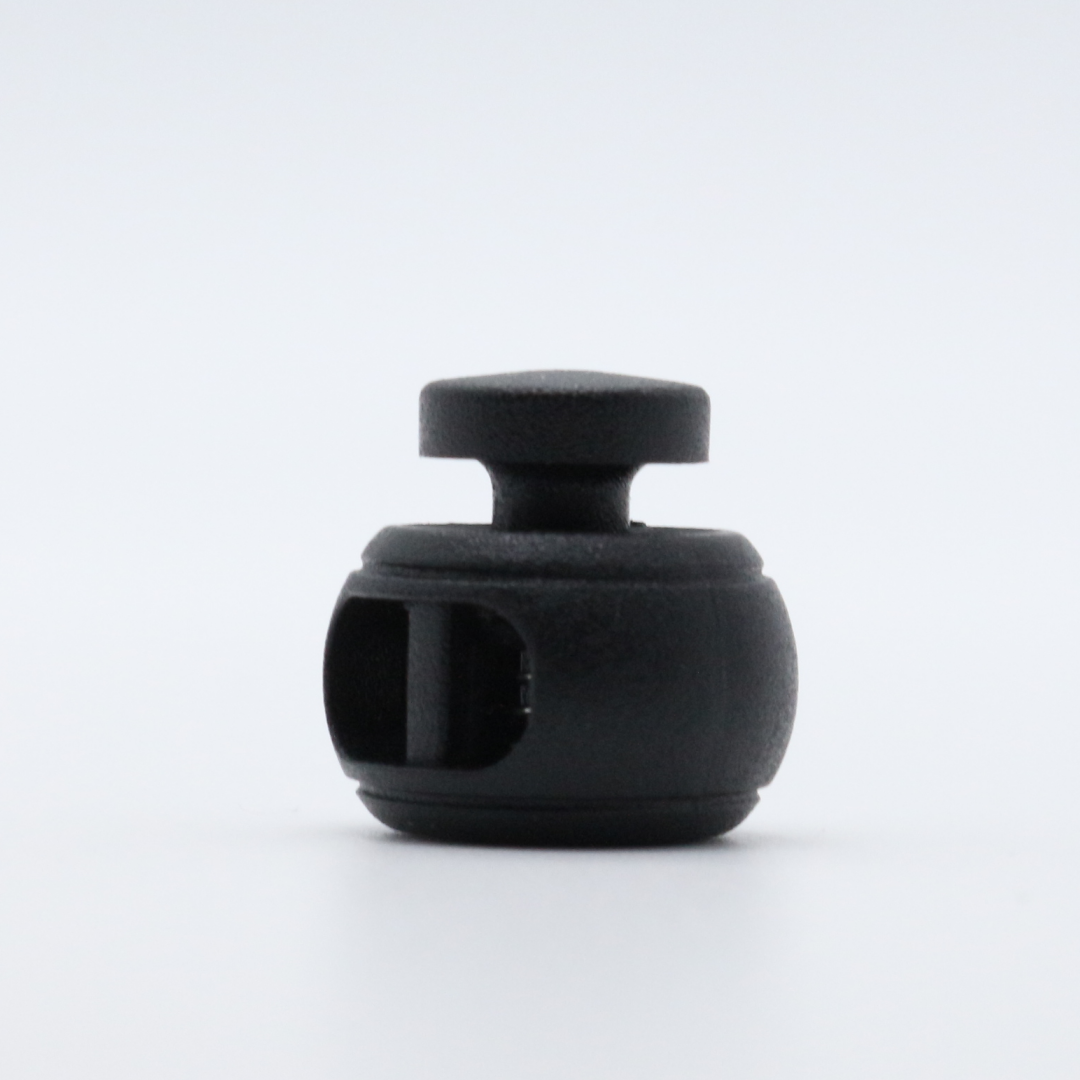 Hot Sale Custom Round Cord Stoppers Plastic Elastic Spring Buckle Cord Lock For Hiking Backpack Rope Accessories