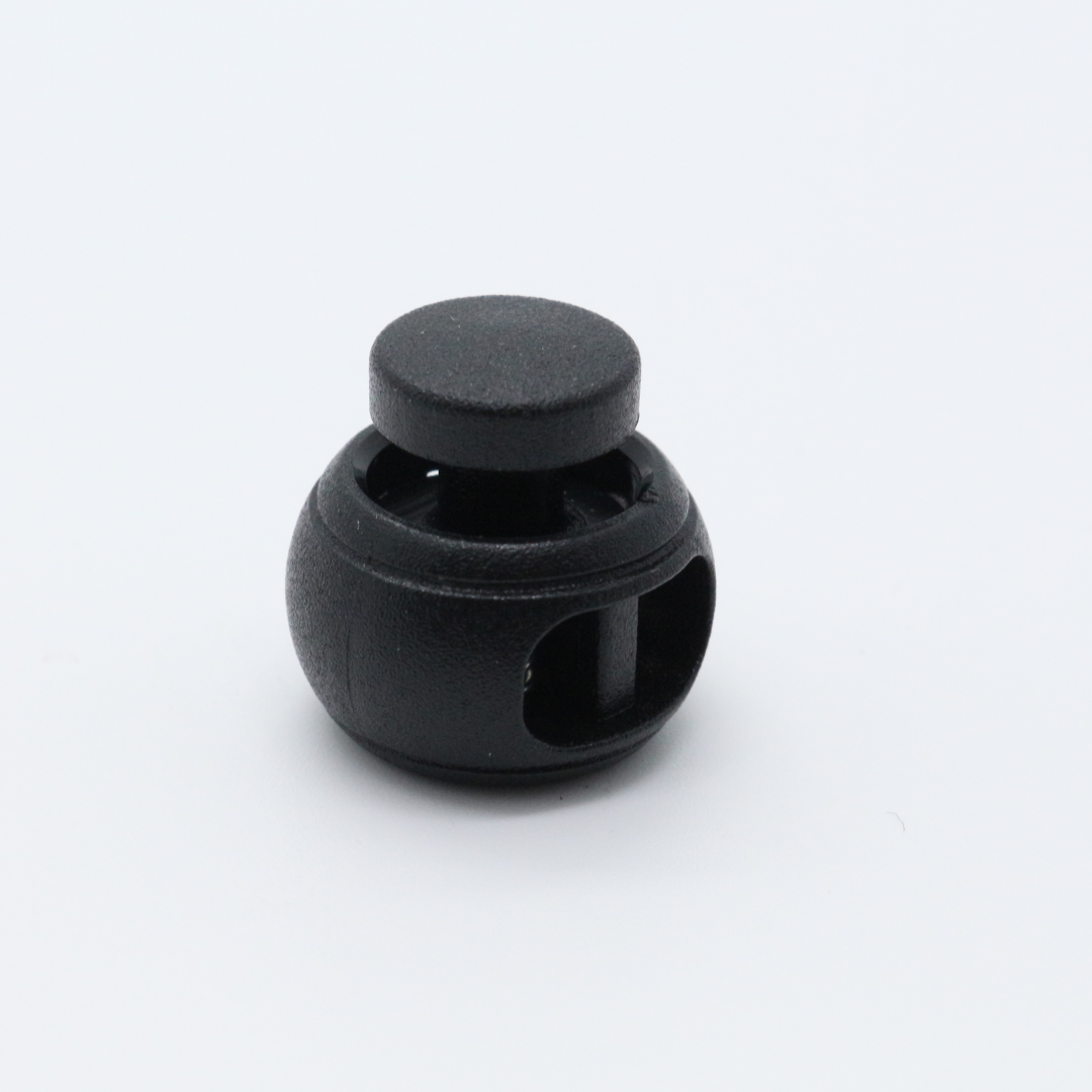 Hot Sale Custom Round Cord Stoppers Plastic Elastic Spring Buckle Cord Lock For Hiking Backpack Rope Accessories