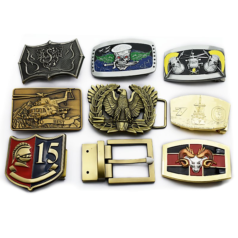 China Manufacturers 2D 3D Nickle Brass Gold Metal Mens Custom Belt Buckle