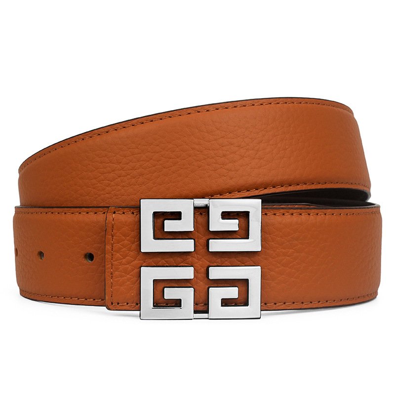 Vintage 38MM Black Brown Cow Hide Genuine Leather Belt For Men With Luxury Square Alloy Buckles