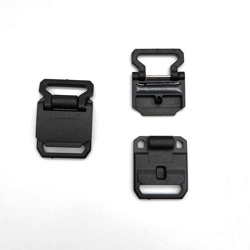YYX Black Plastic Buckle Quick Release Lock Slider With Magnet Center Buckle for Bag