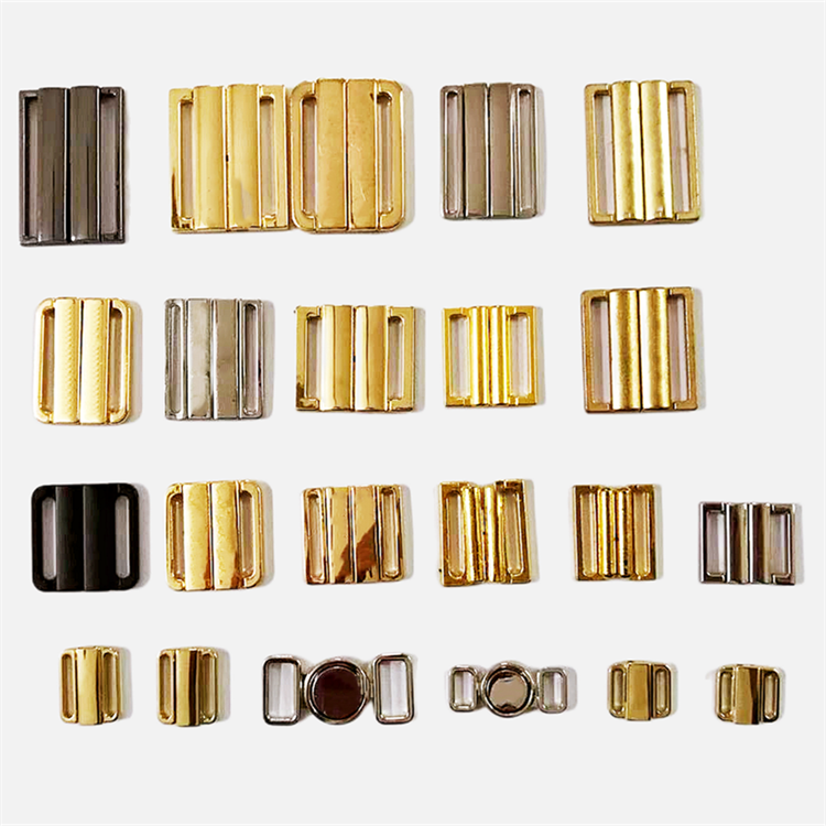 Eco Friendly Zinc Alloy Bra Front Clip Buckles High Quality Front Closure For Coat
