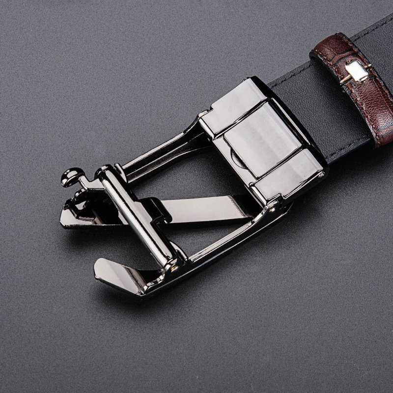 New high-quality men's business belt Pure cowhide leather Letter Z automatic buckle business belt for men Premium gift box