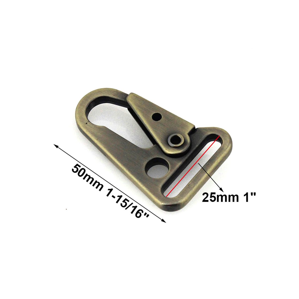 Metal 25mm Olecranon Hook Buckles Trigger Clips Buckles for Leather Strap/ Belt Bag Backpack Webbing Pet Leash Hooks
