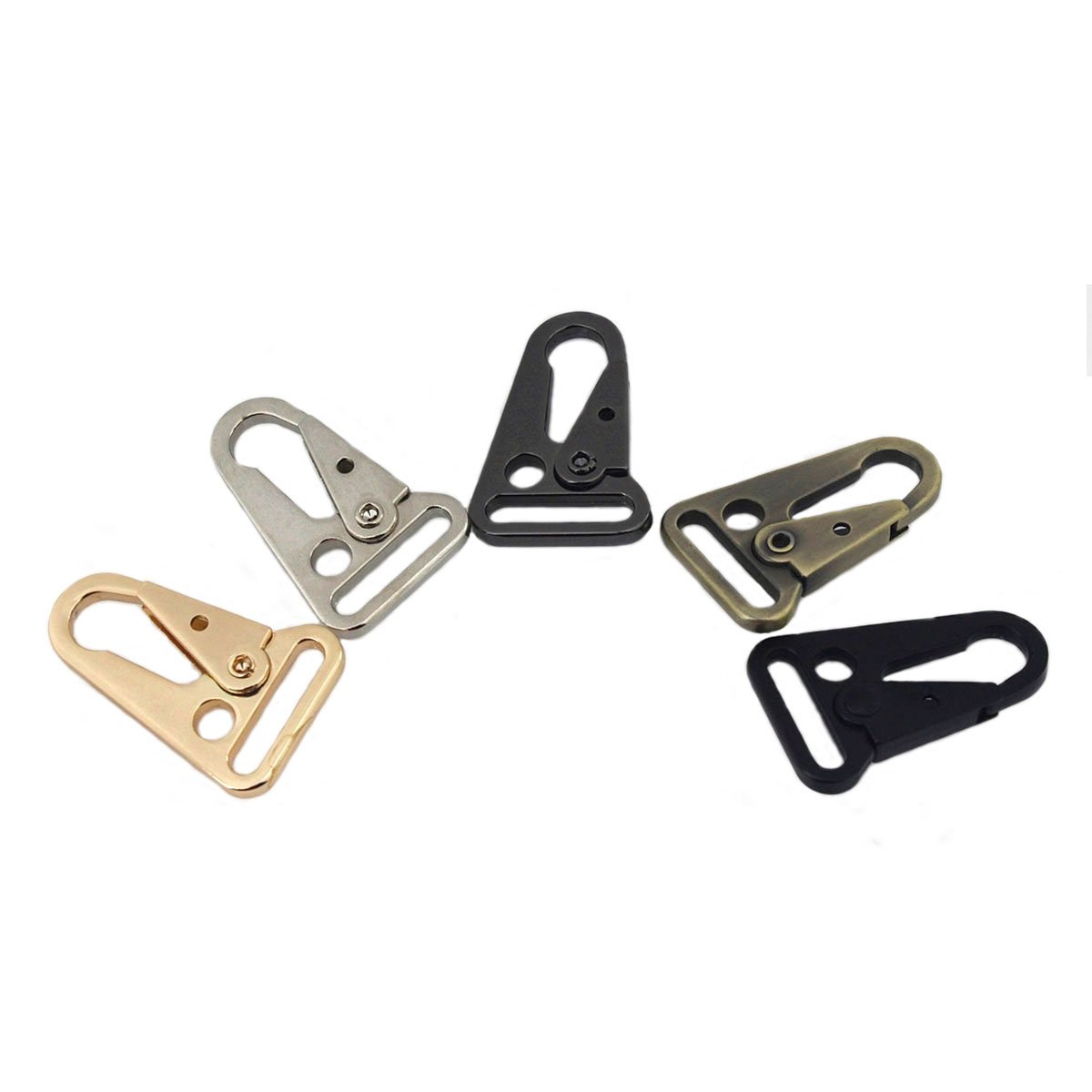 Metal 25mm Olecranon Hook Buckles Trigger Clips Buckles for Leather Strap/ Belt Bag Backpack Webbing Pet Leash Hooks