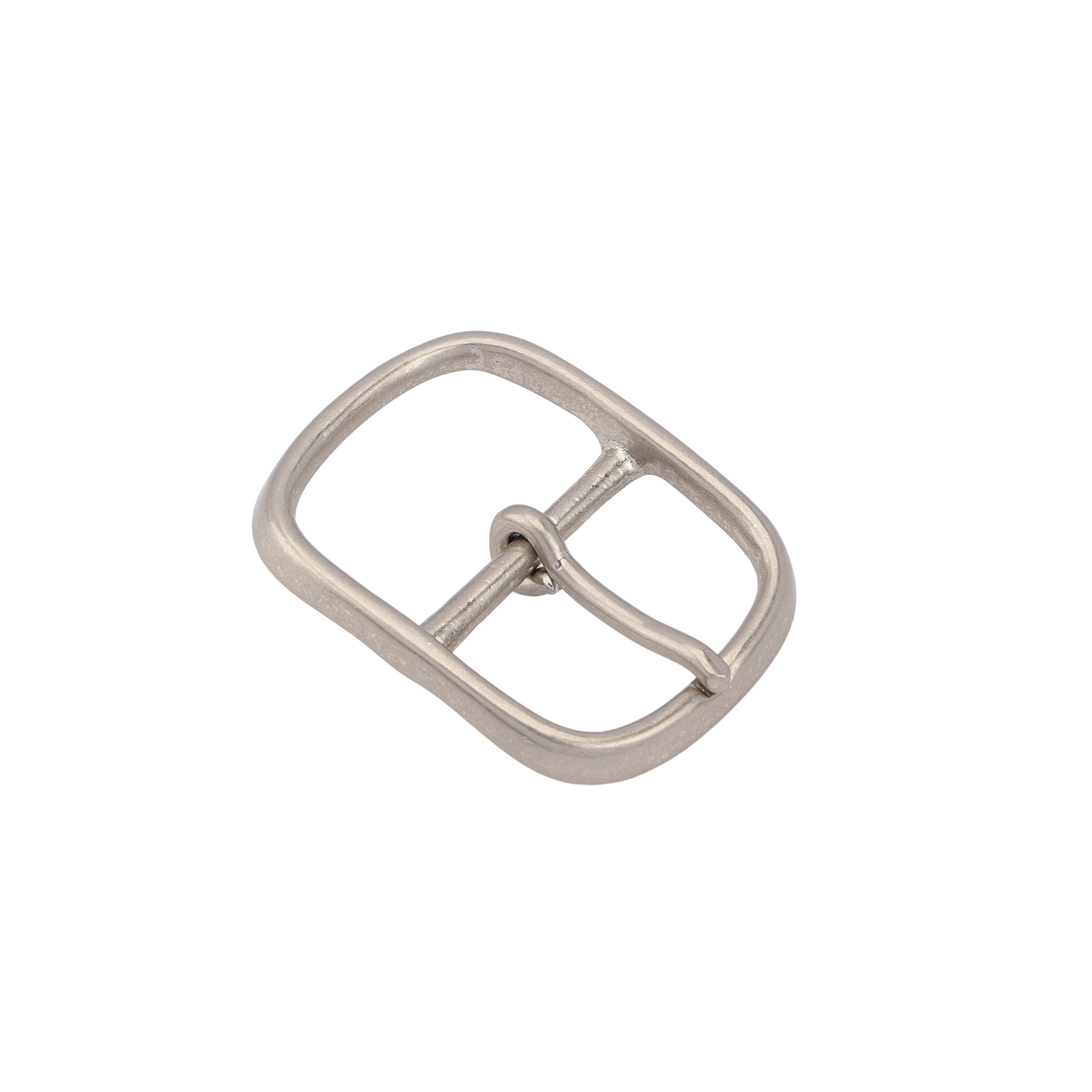 Made in japan solid brass Nickel frosted plated Square Pin Buckle 30mm for women Brass Buckle Leather Luxury Hardware