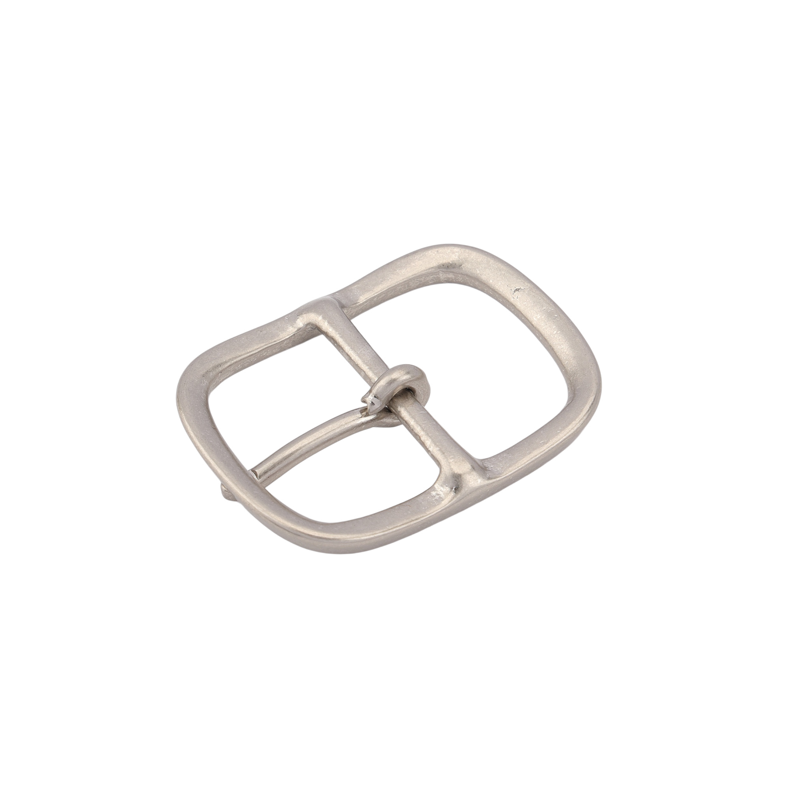 Made in japan solid brass Nickel frosted plated Square Pin Buckle 30mm for women Brass Buckle Leather Luxury Hardware