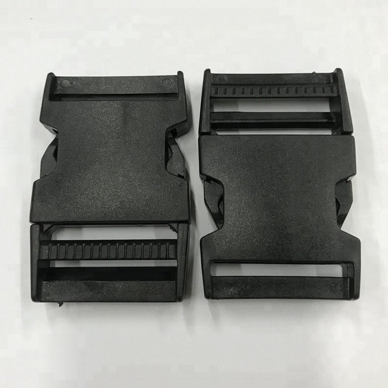 High quality black strap webbing buckle side quick release bag custom plastic belt buckle