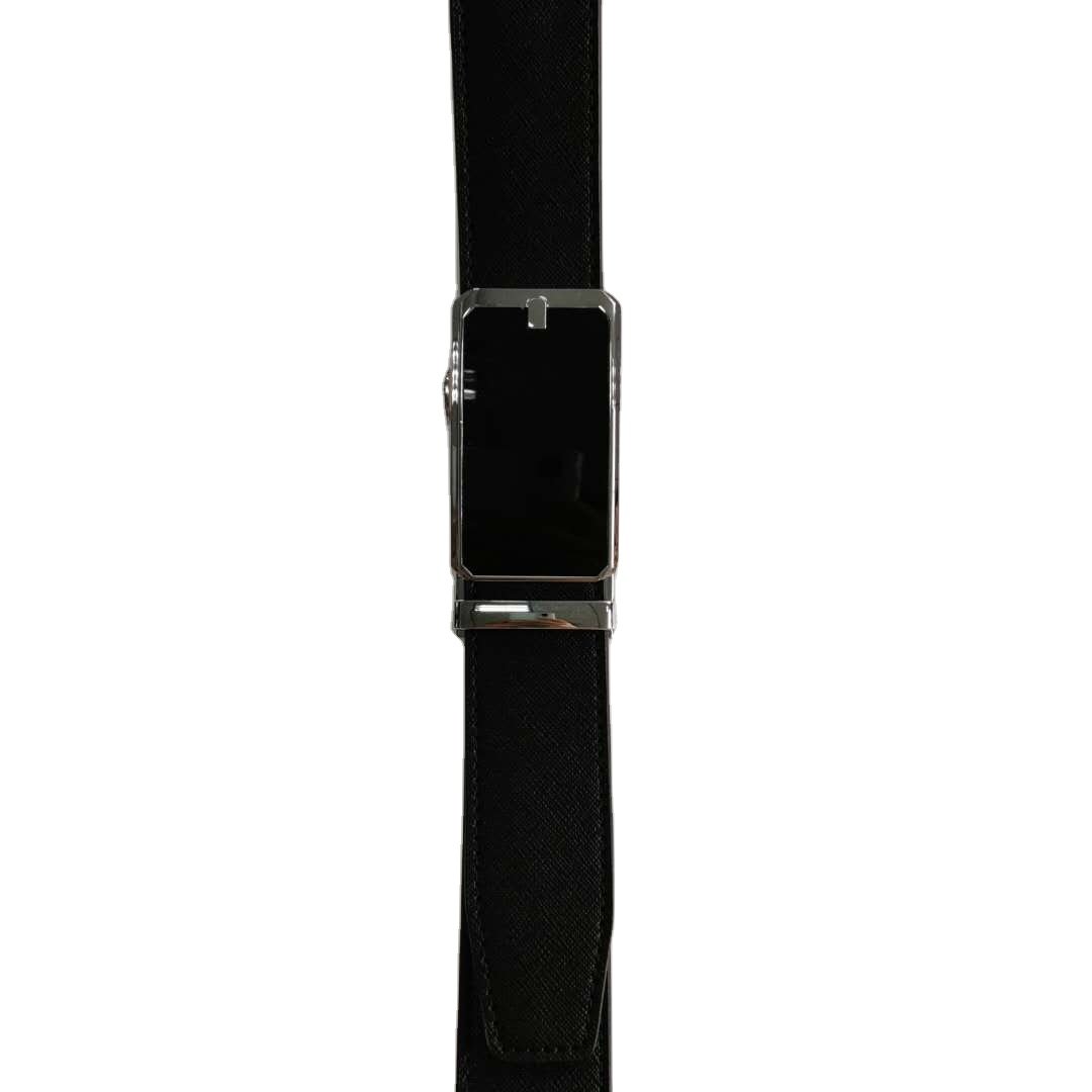 Factory wholesale Mens Split & PU Leather with Automatic Sliding Buckle Belts genuine crocodile belts belt for men
