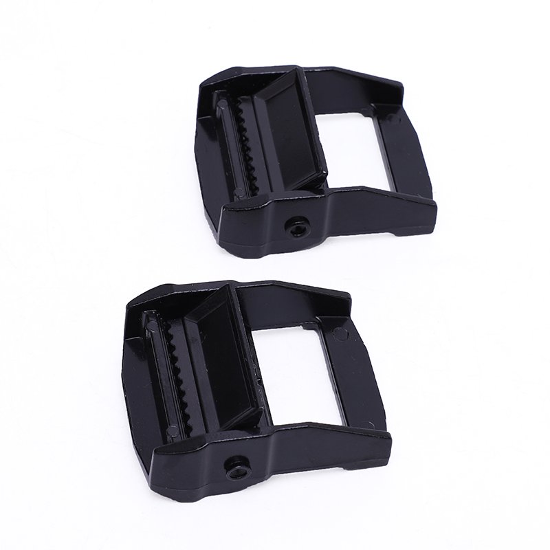 38mm Heavy Duty Metal Black Ratchet Trimming Clip Belt Cam Buckle