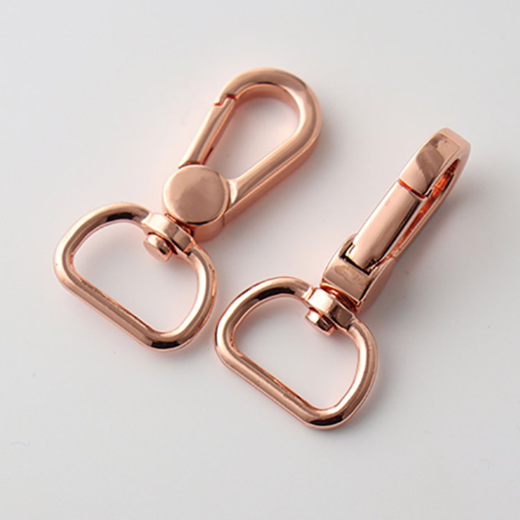 Luxury custom lobster claw swivel hooks dog hook spring snap hook for bag Metal buckle dog collar