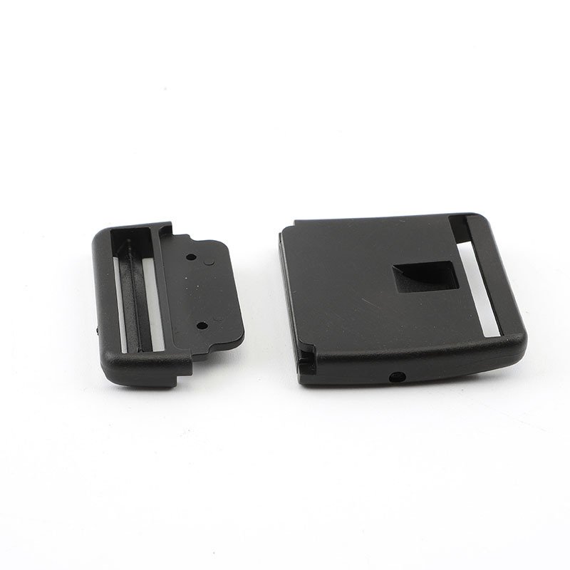 Adjustable 1 Inch 1.5inch Black Plastic Buckle Outdoor Backpack Webbing Strap for Luggage Handbags and Side Clip Release