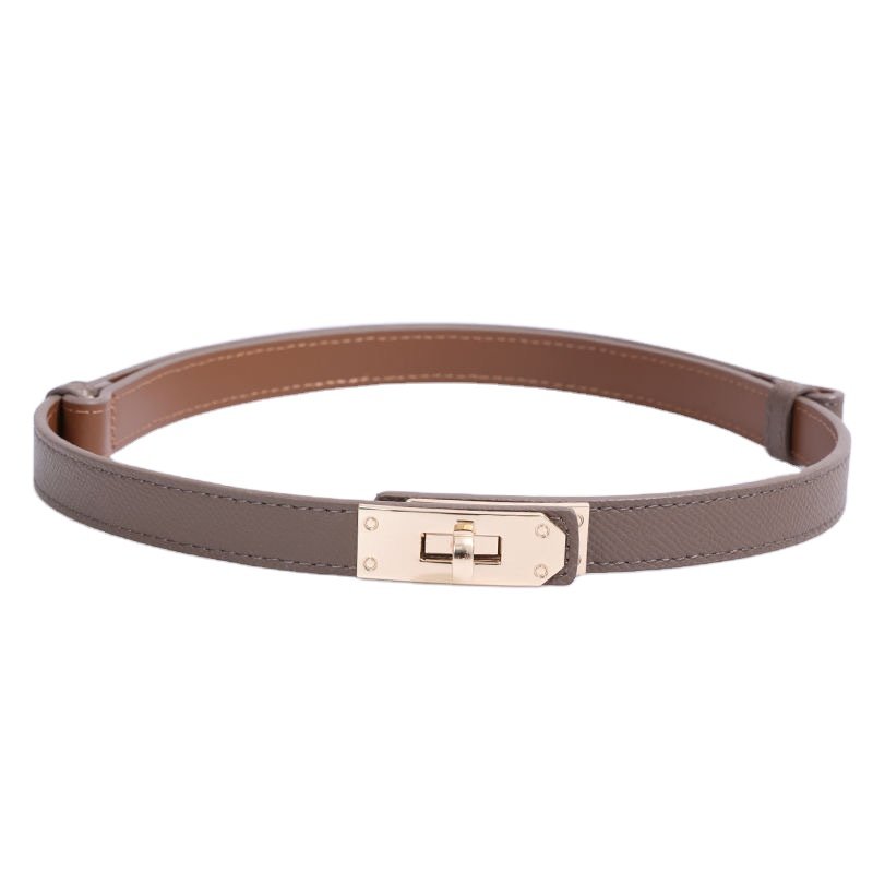 Fashion buckle adjustable thin waist belt with suit dress embellished waist belt women