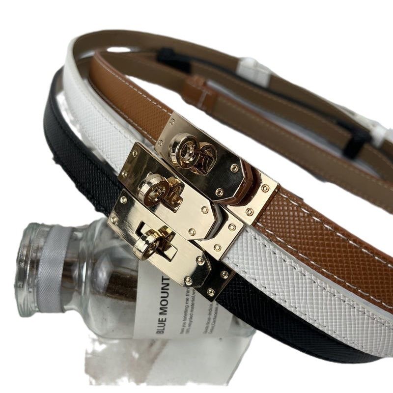 Fashion buckle adjustable thin waist belt with suit dress embellished waist belt women