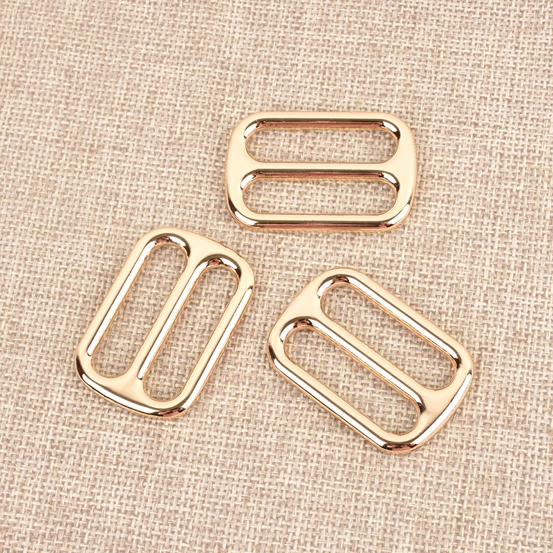 Factory Wholesale Adjustable Slider Buckle Handbag Accessories Metal Triglides Belt Buckle