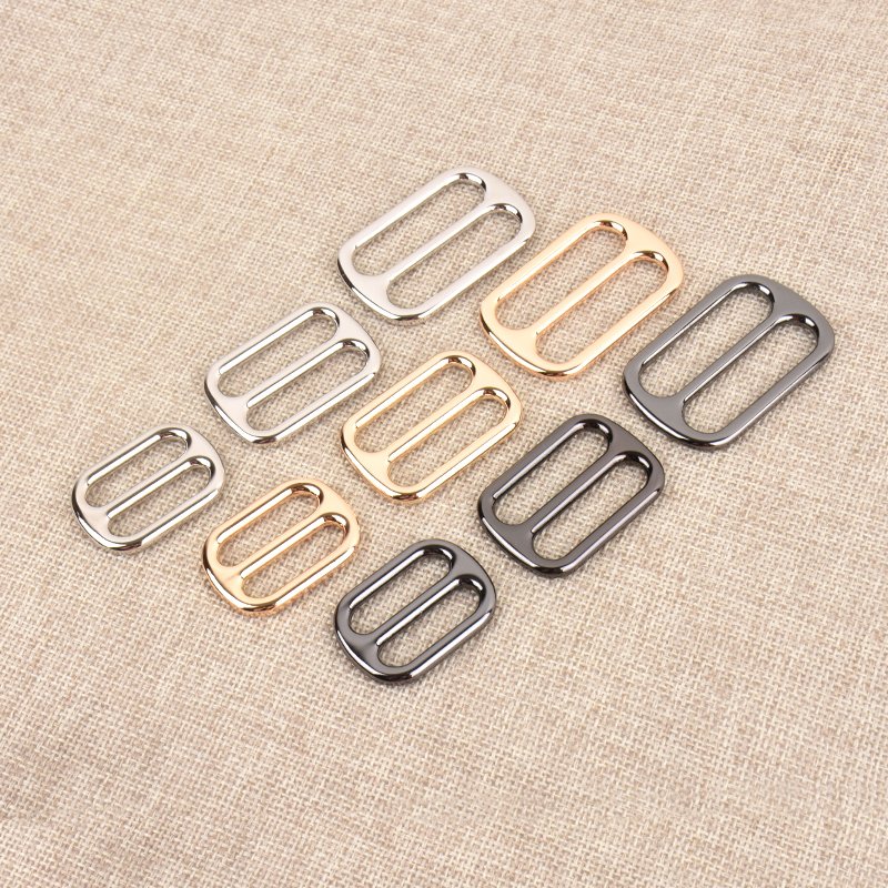 Factory Wholesale Adjustable Slider Buckle Handbag Accessories Metal Triglides Belt Buckle