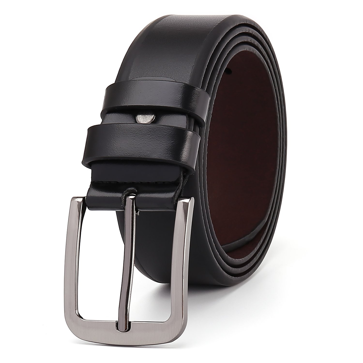 Factory customized logo leather belt cheap price men's alloy pin buckle pu leather belt manufacturer
