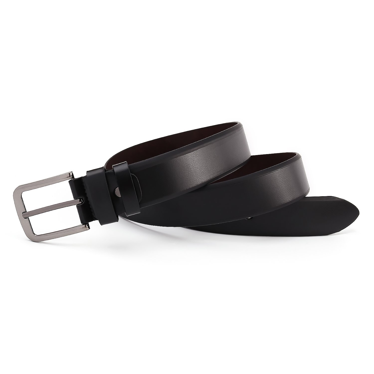 Factory customized logo leather belt cheap price men's alloy pin buckle pu leather belt manufacturer