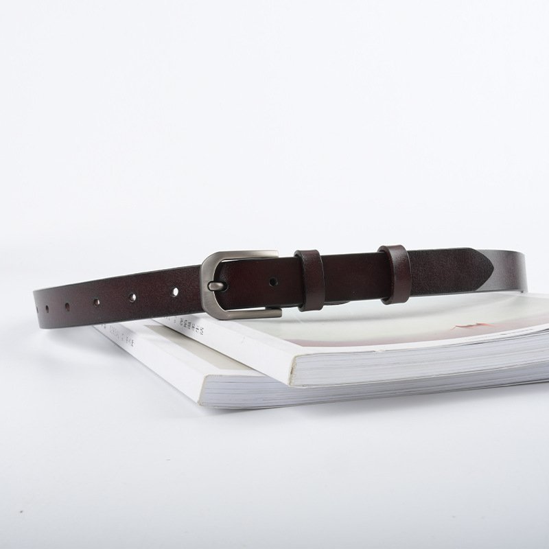 High Quality Luxury Leather Ladies Waist Belt Double Buckle Retro Carved Belt Men And Women Designer Belts
