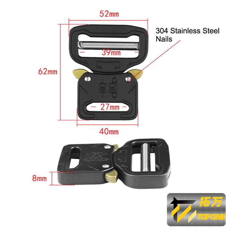 27/39MM Wholesale High Quality Tactical Bag Accessories Polyester Webbing Belt Alloy Buckles