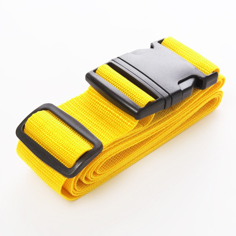 New 2023 Custom Sublimation Logo Adjustable Travel Luggage Belt Nylon Webbing Luggage Strap With Plastic Belt Buckle