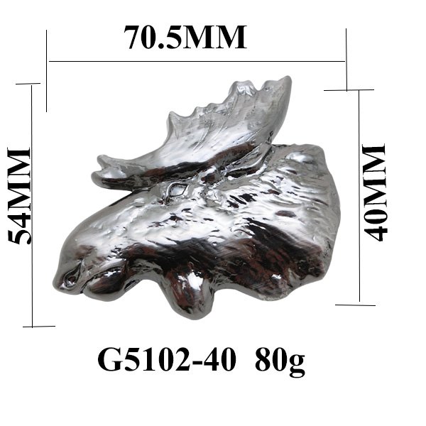 G5302-40mm 3D casting Reindeer belt buckles anime gunmetal brushed plating buckle for fashion show