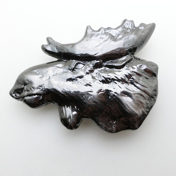 G5302-40mm 3D casting Reindeer belt buckles anime gunmetal brushed plating buckle for fashion show