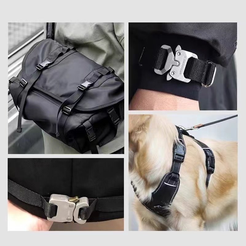 Custom Strap Adjuster Buckle Rose Gold Side Release Buckle Clips Metal Buckle For Handbags Backpack