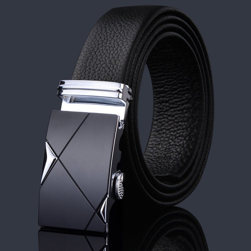 TXL376 Wholesale Male Waist Straps Gift Genuine Leather Belt Automatic Buckle Casual Business Men Leather Belts