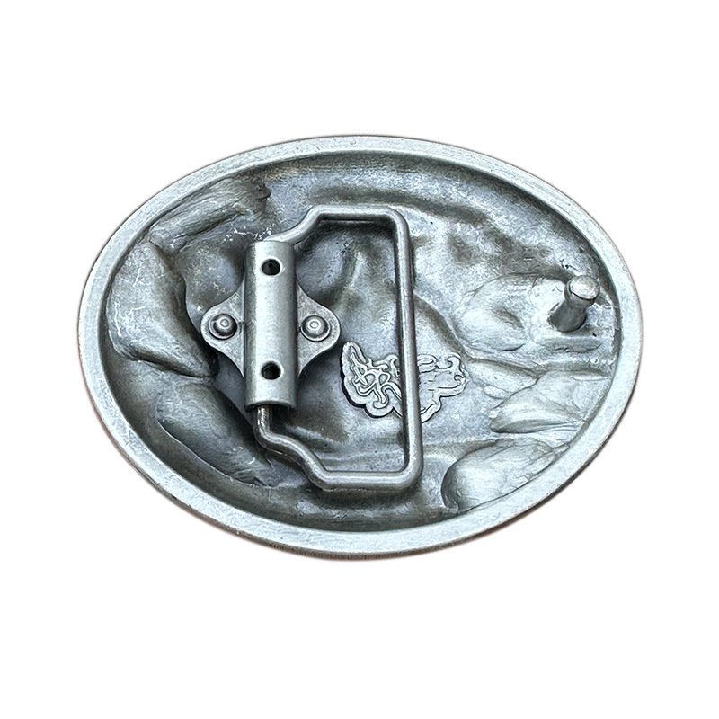 2024 Western Classic retro pattern woven cross manufacturers Wholesale Custom LOGO cowboy belt buckle for men