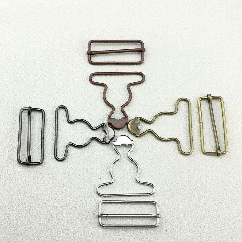 Custom Slider Brass Metal Suspender Replacement Buckles Adjustable Overall Suspender Buckle