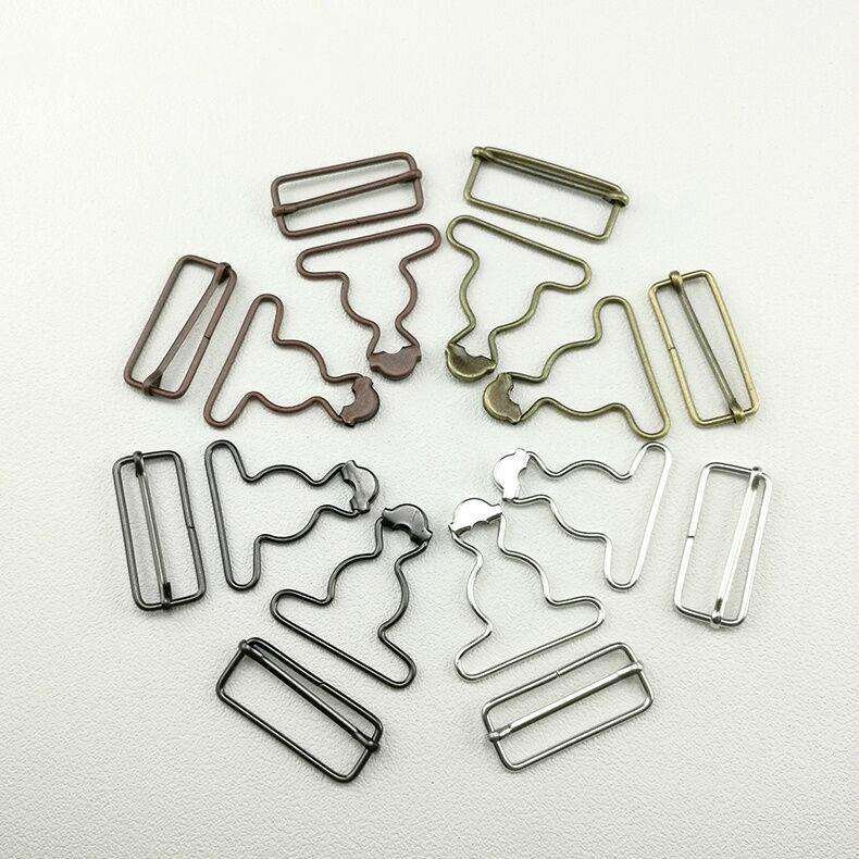 Custom Slider Brass Metal Suspender Replacement Buckles Adjustable Overall Suspender Buckle