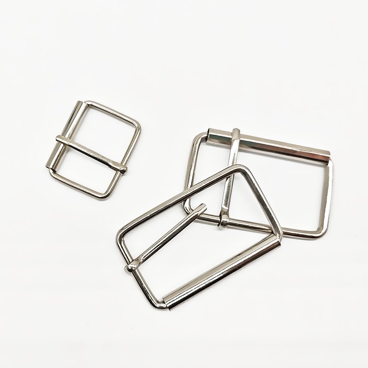 OEM ODM Custom Handbag Clothes Hardware Accessories Belt Metal Square Rings Buckles Straps Adjustable Roller Pin Buckles