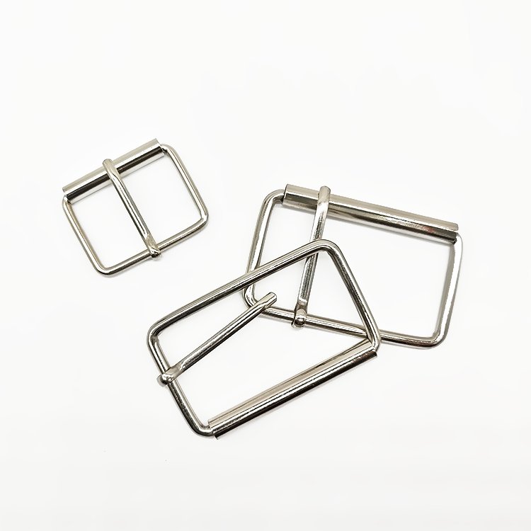 OEM ODM Custom Handbag Clothes Hardware Accessories Belt Metal Square Rings Buckles Straps Adjustable Roller Pin Buckles