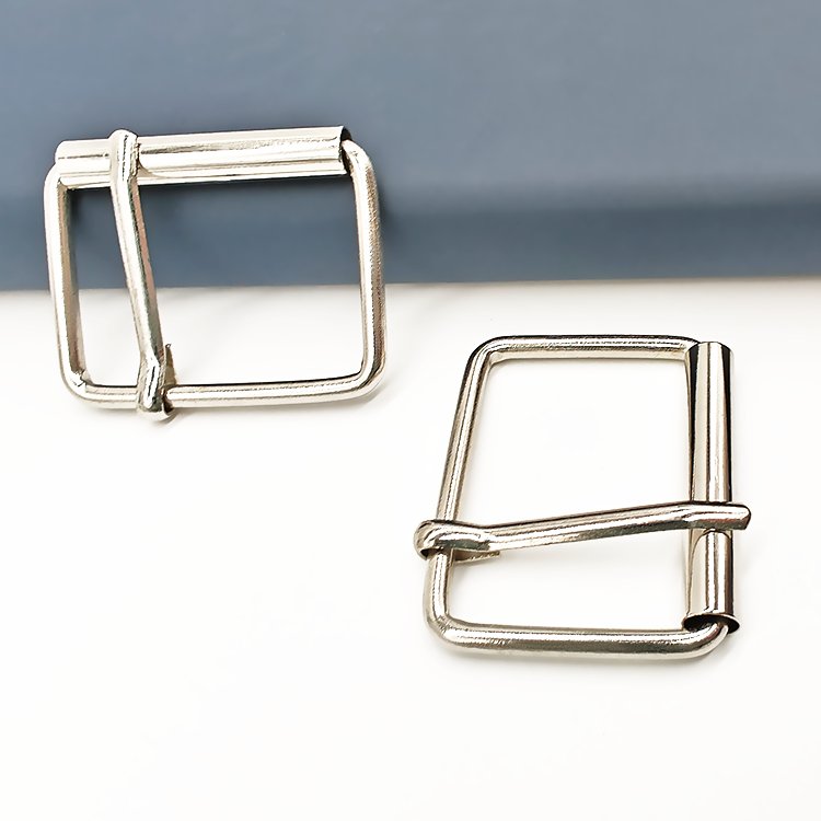 OEM ODM Custom Handbag Clothes Hardware Accessories Belt Metal Square Rings Buckles Straps Adjustable Roller Pin Buckles