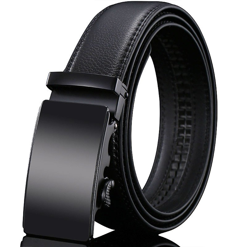 OMJ OUMEIJIA factory Automatic buckle belt Korean version of casual middle-aged business cowhide fashion simple belt youth