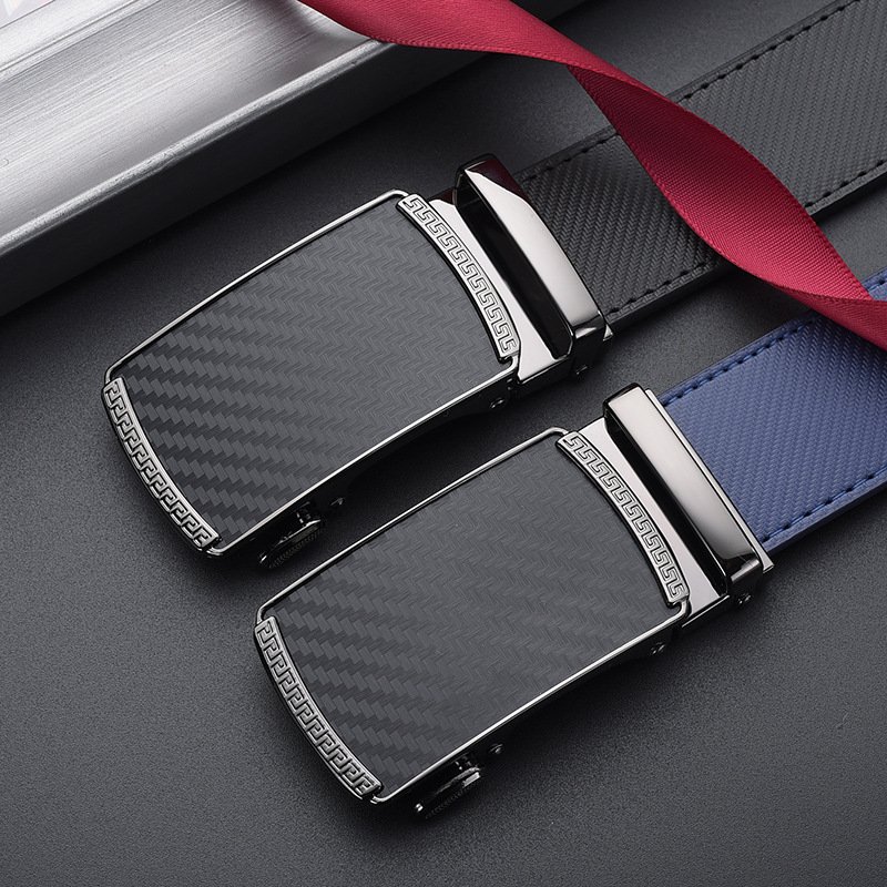 Premium Automatic Leather Belt 3.5cm Automatic Buckle Premium Genuine Leather Belt Matching Automatic Buckle Belt Men